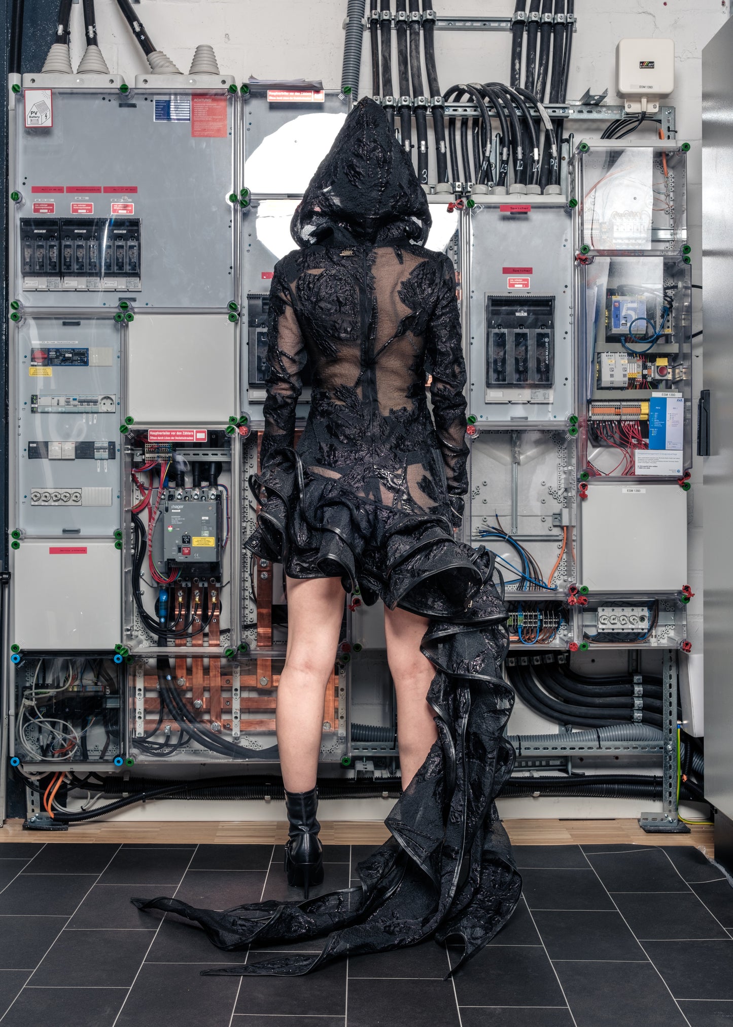 Black Waves Dress
